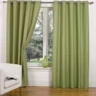 See more information about the Canvas Eyelet Curtains (45" Width x 54" Drop) - Leaf